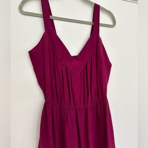 Twelfth Street by Cynthia Vincent 100% Silk Fuchsia Dress Size M